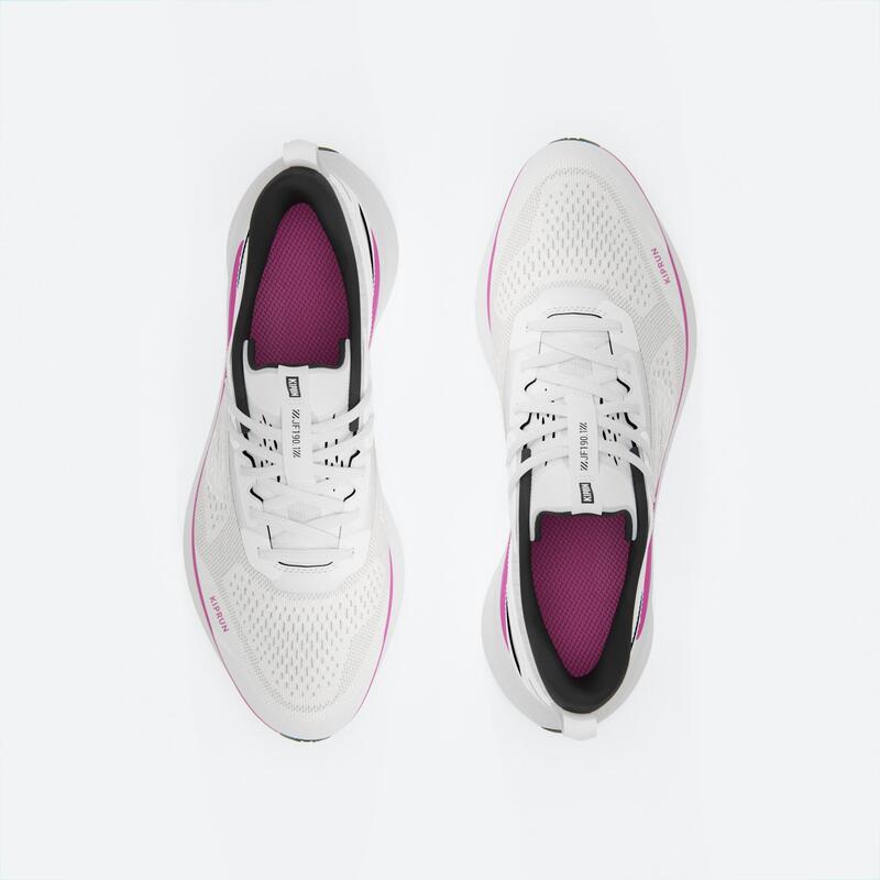 女款跑鞋 JOGFLOW 190.1－白色粉色