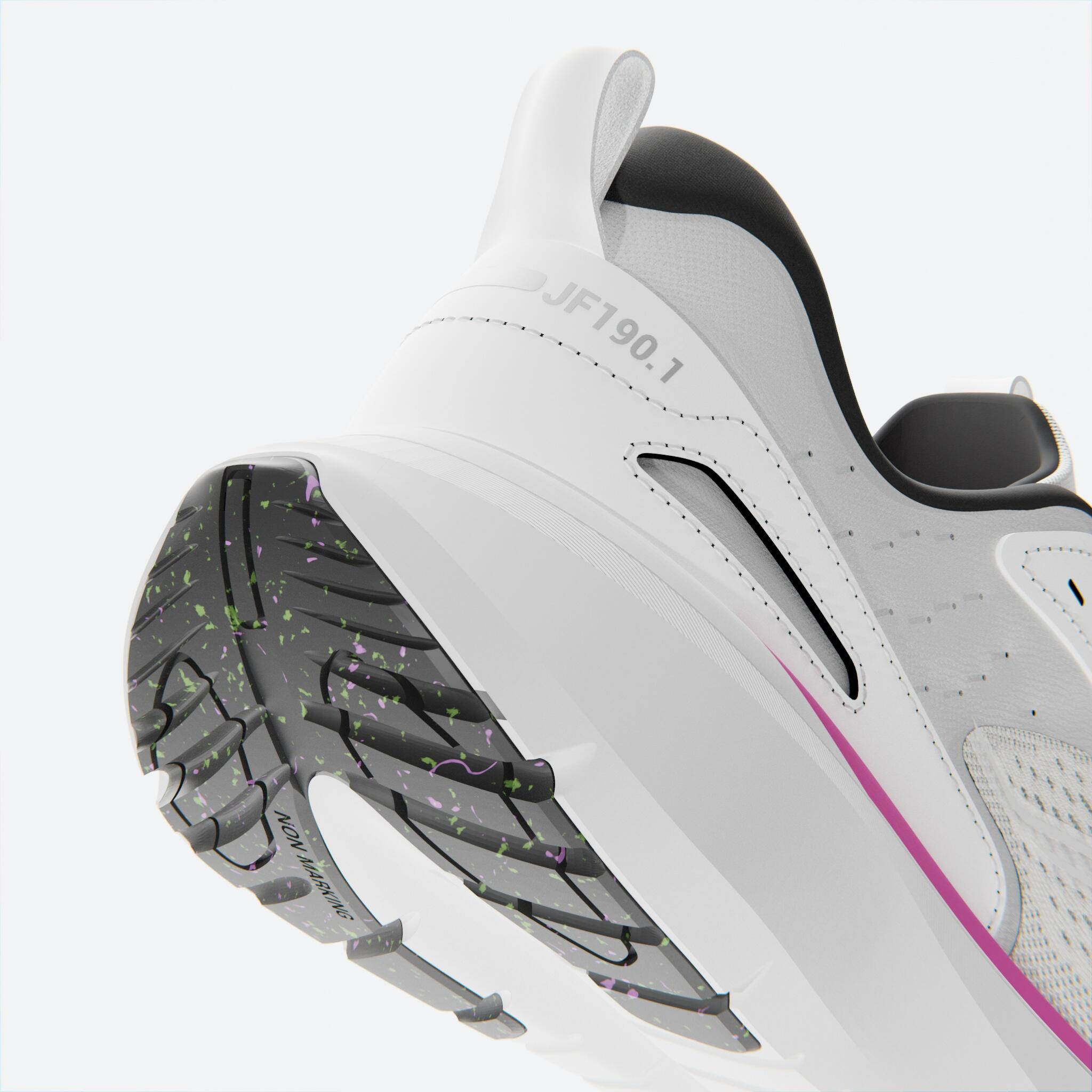 Tenis de running blanco con rosa para mujer Kiprun Jogflow 190.1 3/7