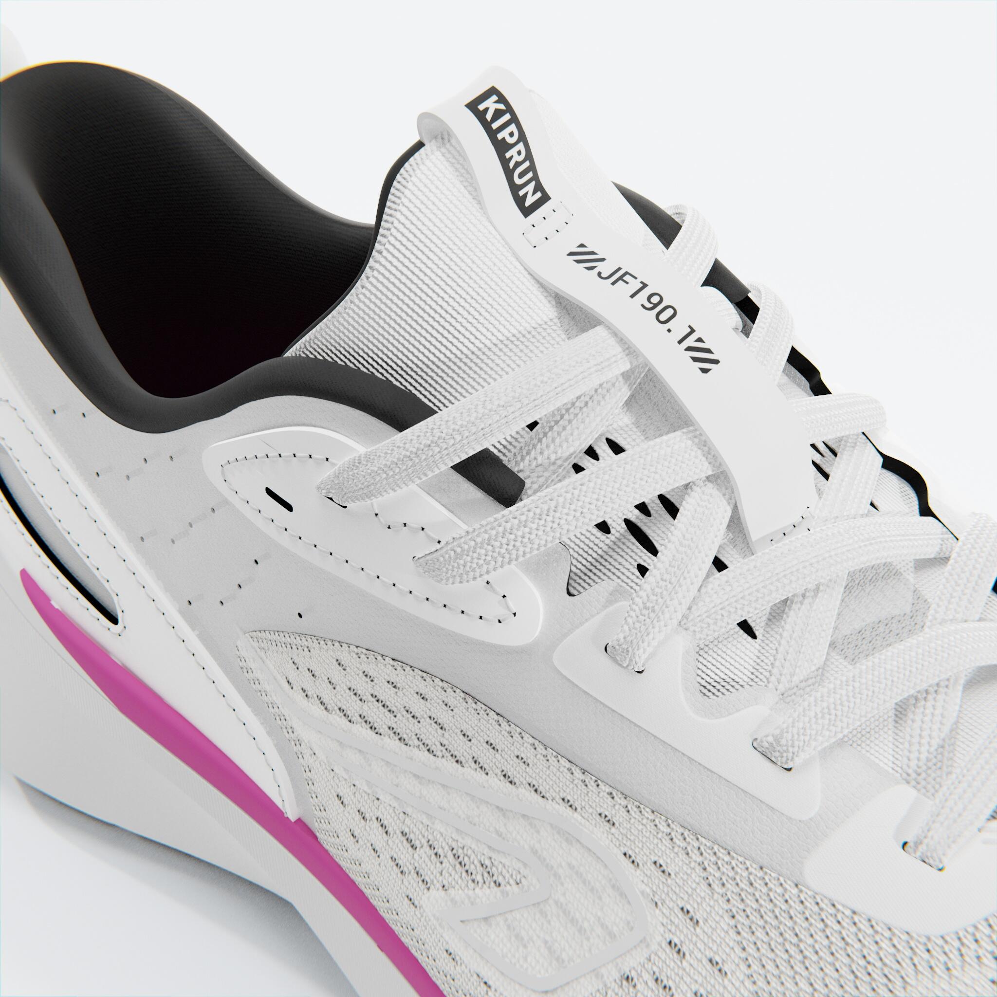 Tenis de running blanco con rosa para mujer Kiprun Jogflow 190.1 5/7