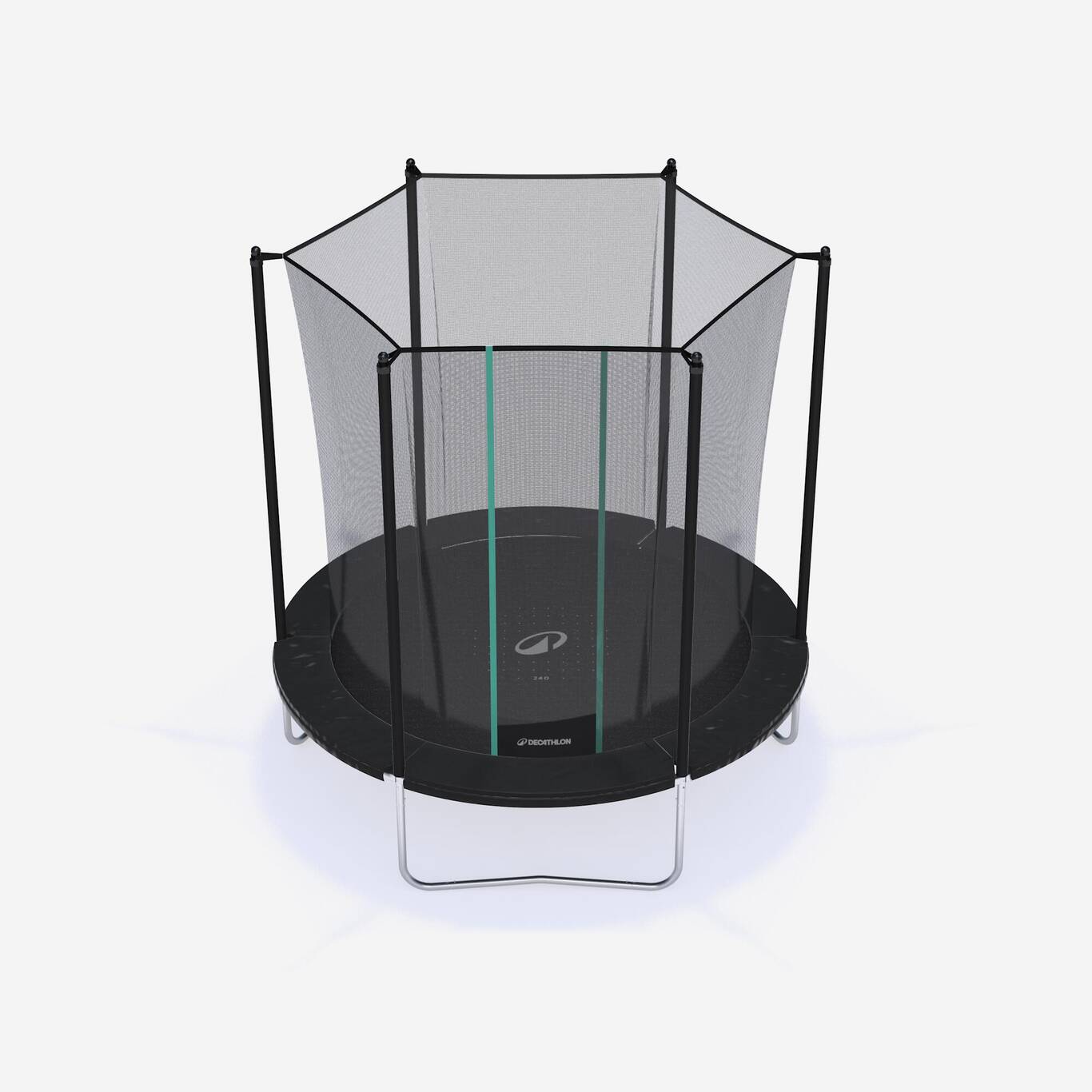 Trampoline 240 with Netting - Tool-Free Design