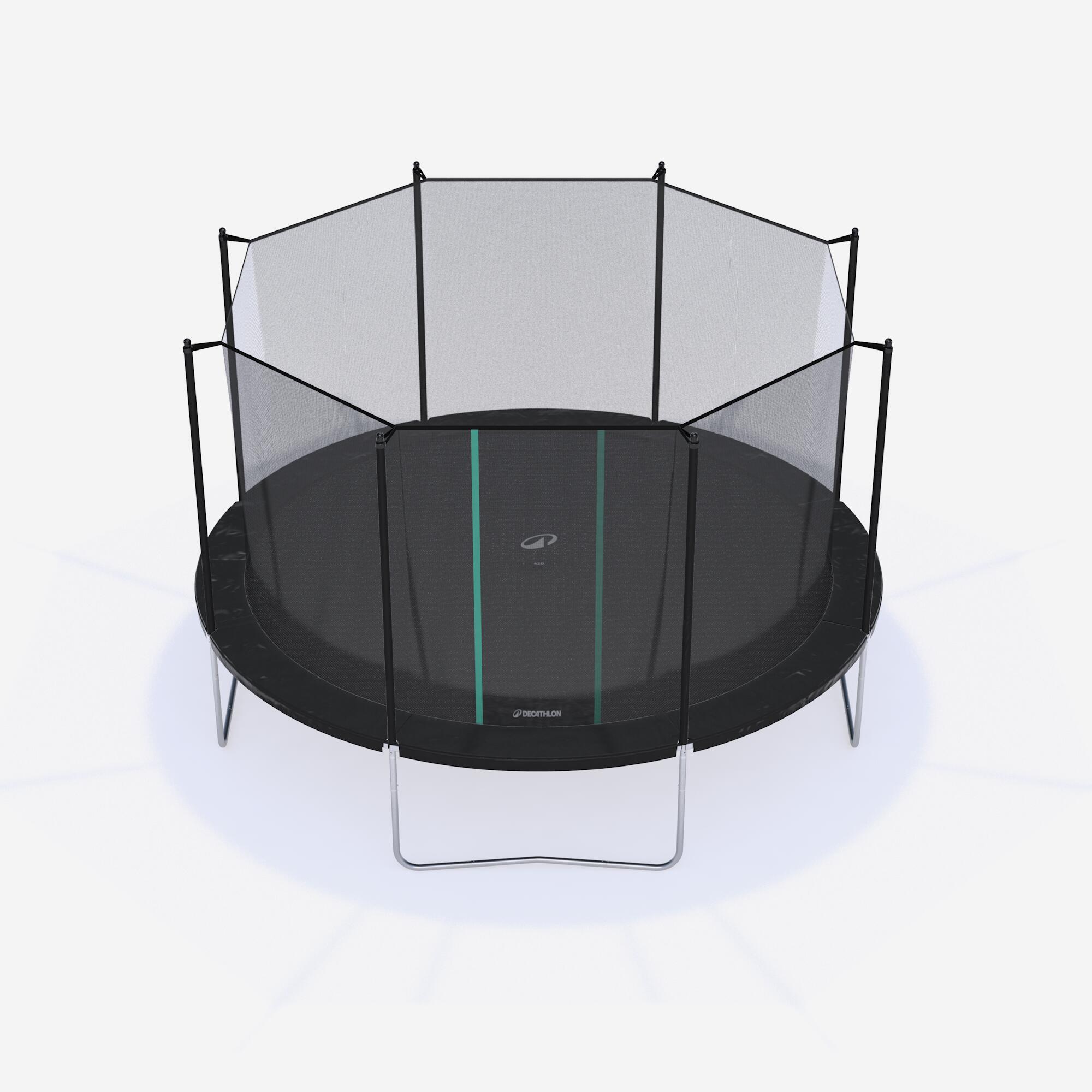 Trampoline 420 with protective net - Tool-free assembly