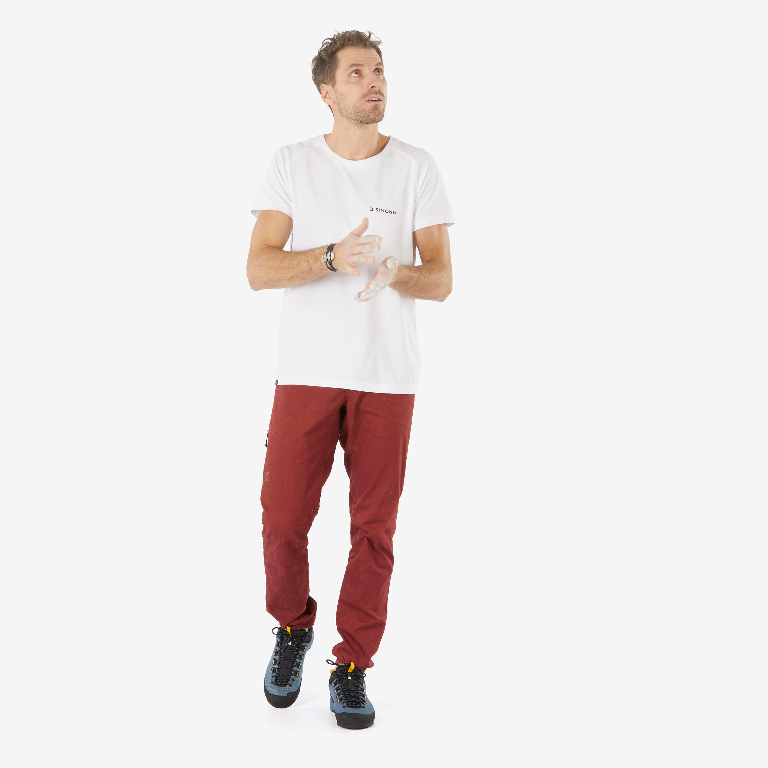 Men's climbing cotton trousers Vertika - Brick 2/5