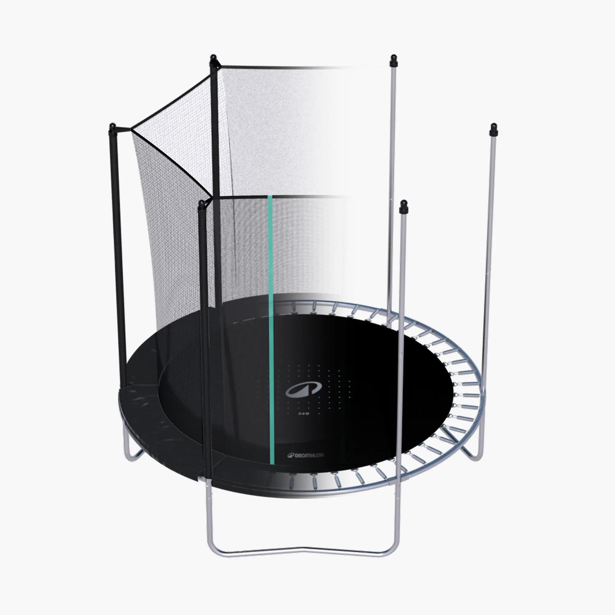 Trampolín con red de seguridad y montaje sin herramientas 240 18/28