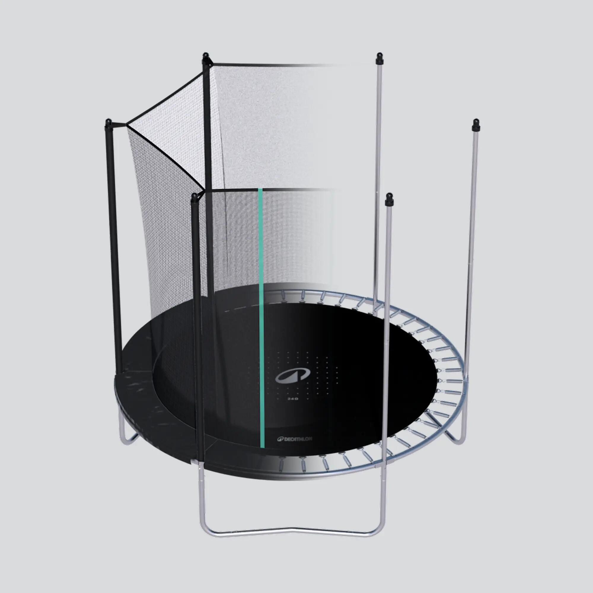 Trampolín con red de seguridad y montaje sin herramientas 240 17/28