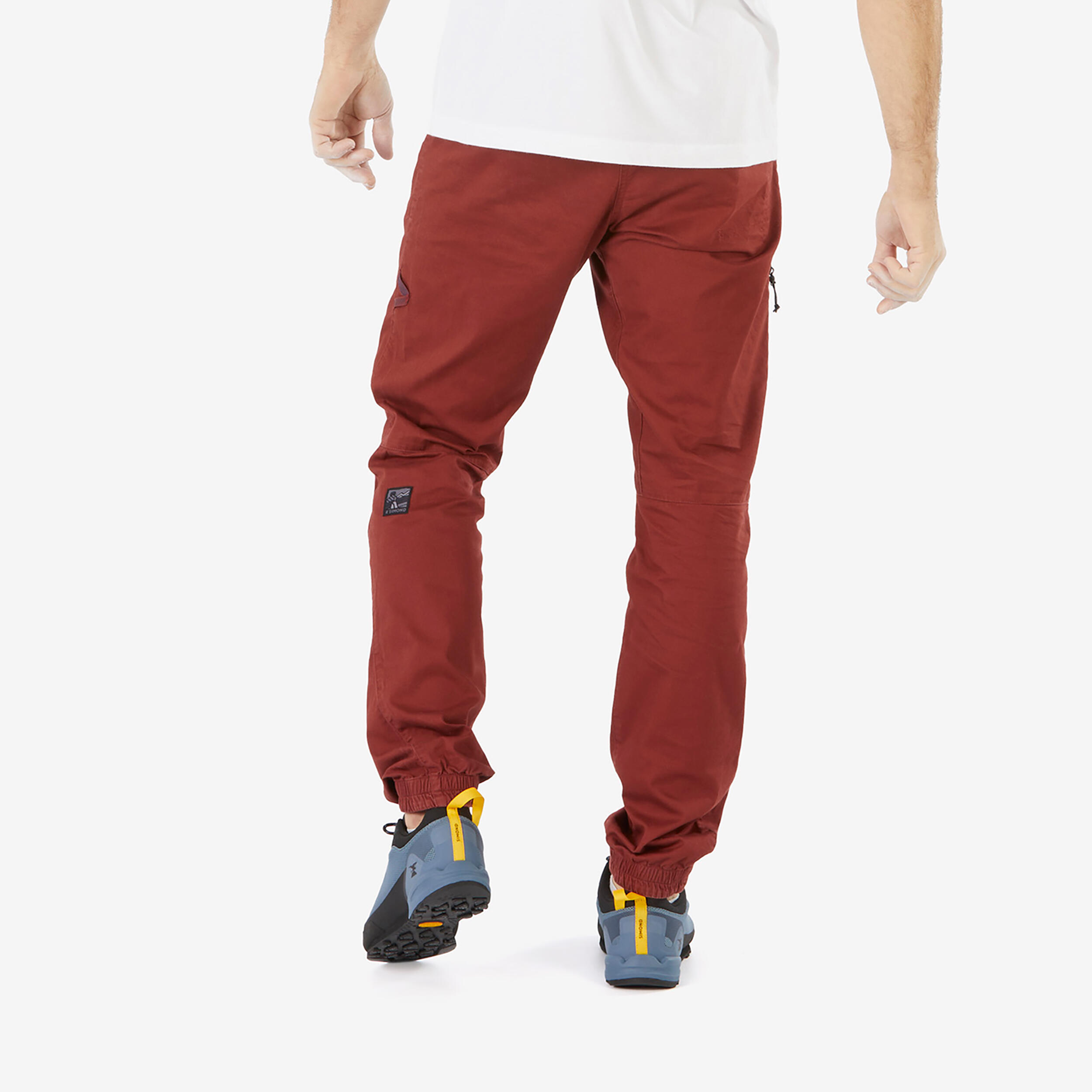 Men’s Climbing Pants - Organic Cotton Red - SIMOND