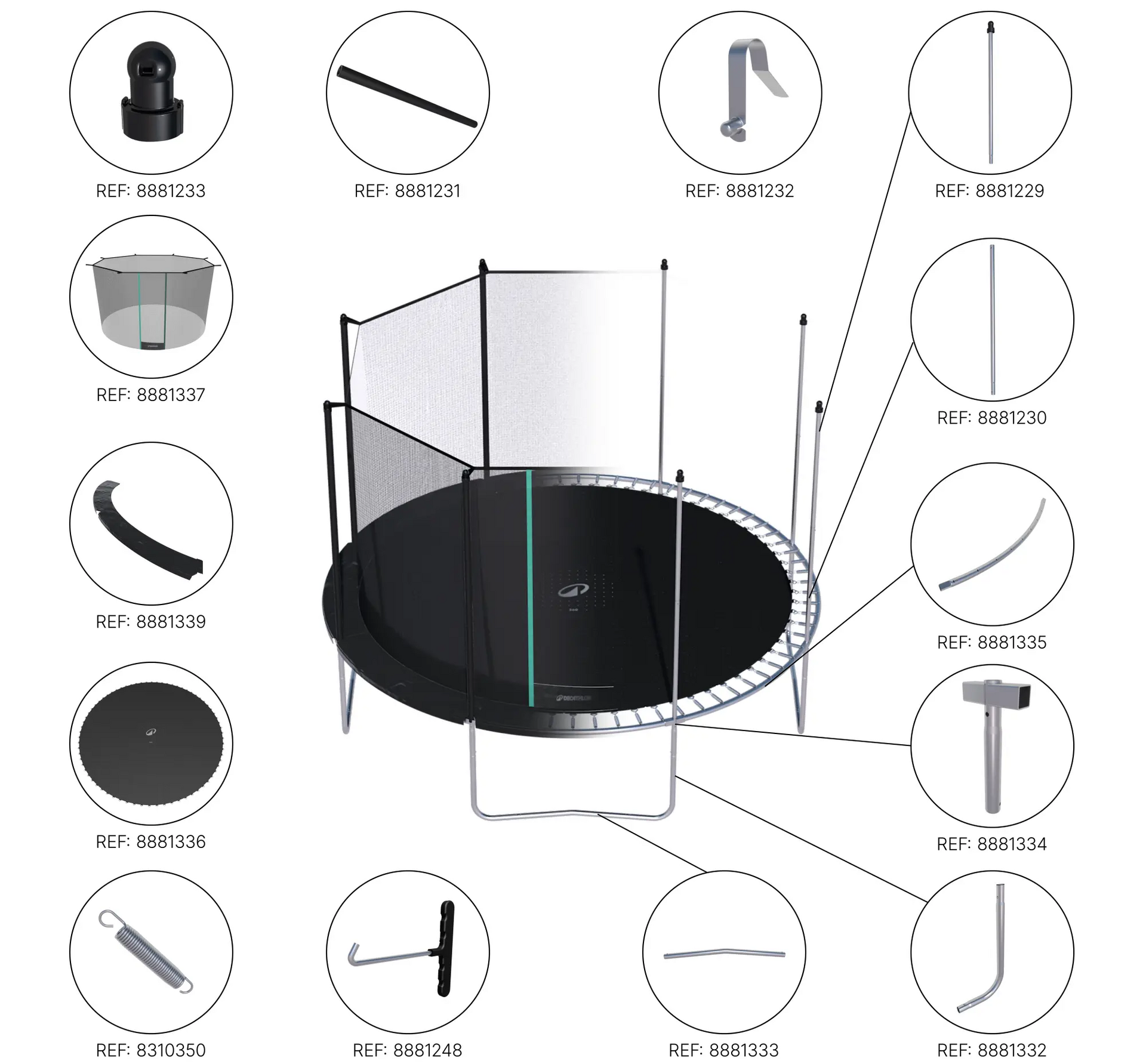 Round Trampoline 360: User guide and repairs