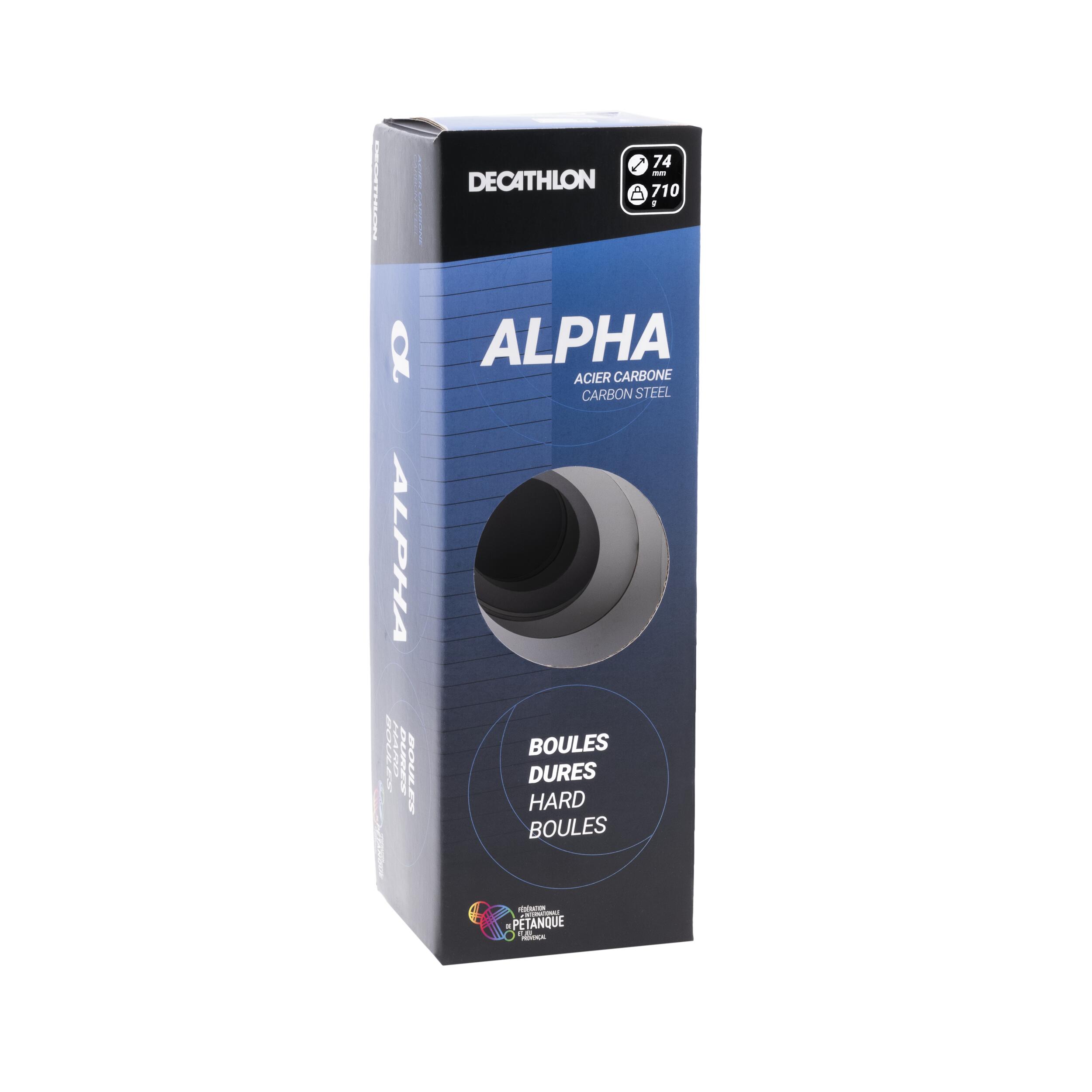 3 Competition Petanque Boules - Alpha - GEOLOGIC
