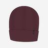 Adults' Wool Beanie Hat TORSADE 900 - Burgundy
