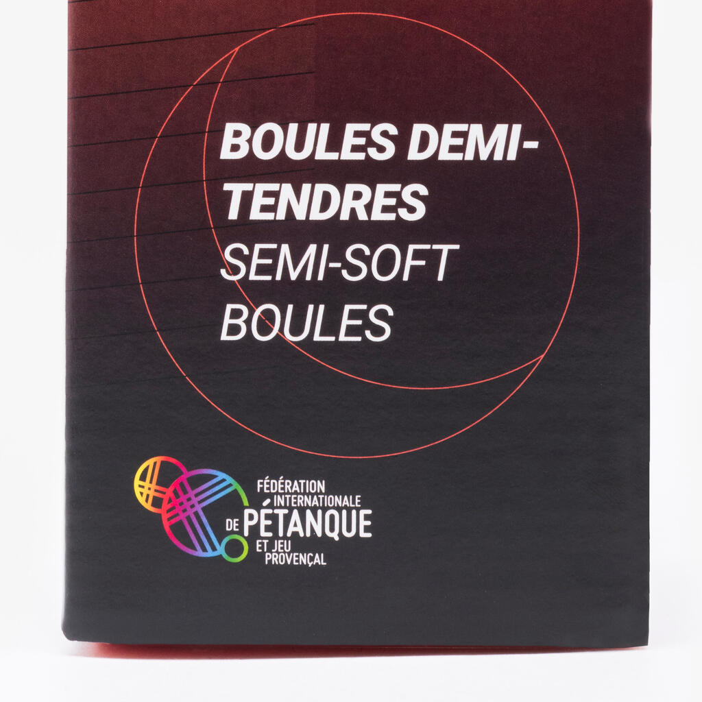 3 BOULES DE PETANQUE HOMOLOGUEES COMPETITION DEMI TENDRES SIGMA