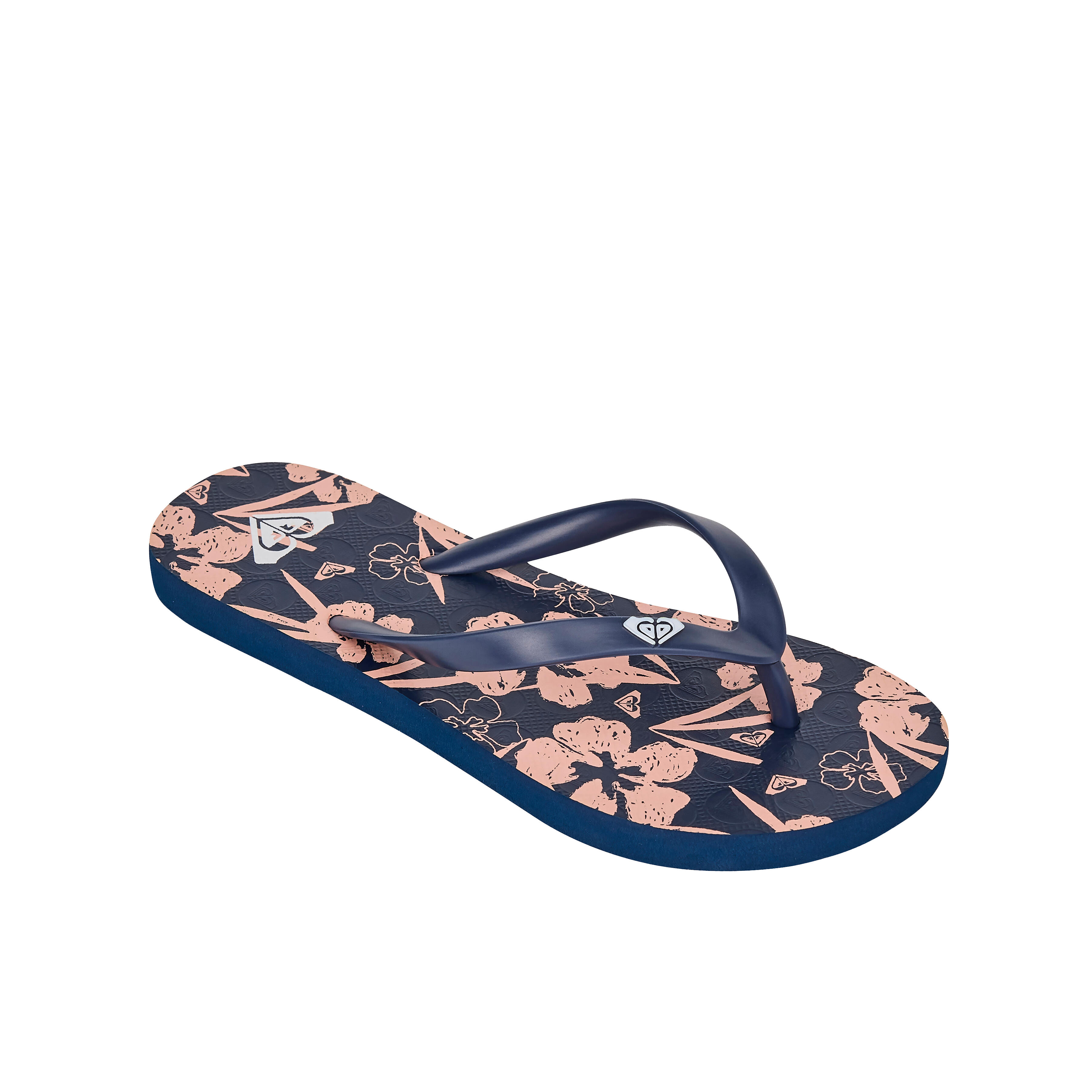 Roxy - Tongs Enfant - To The Sea Bleu Corail - Tongs - Surf Bodyboard Ski Nautique - Bleu-orange - 34 - Decathlon