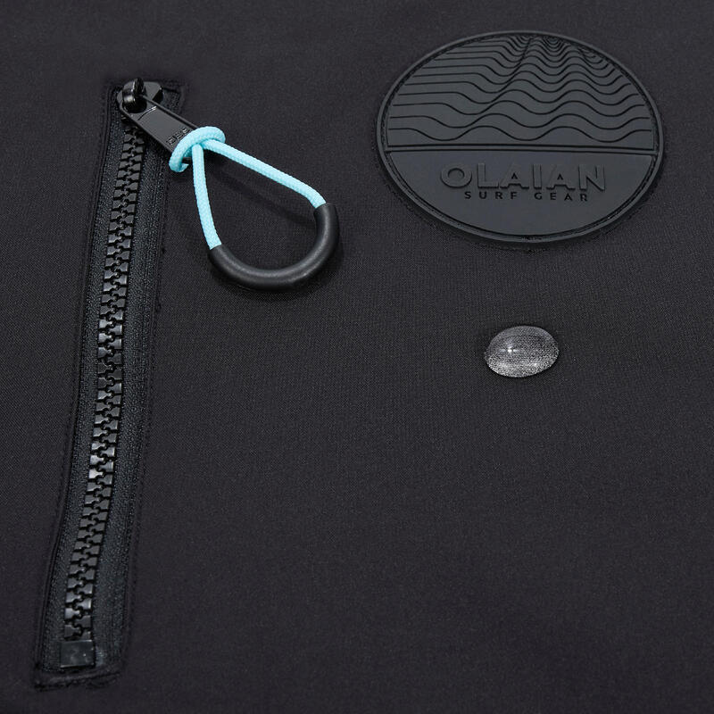 Poncho surf 950 Negru Adulți