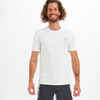 Vīriešu UV aizsardzības T krekls ar īsām piedurknēm, balts