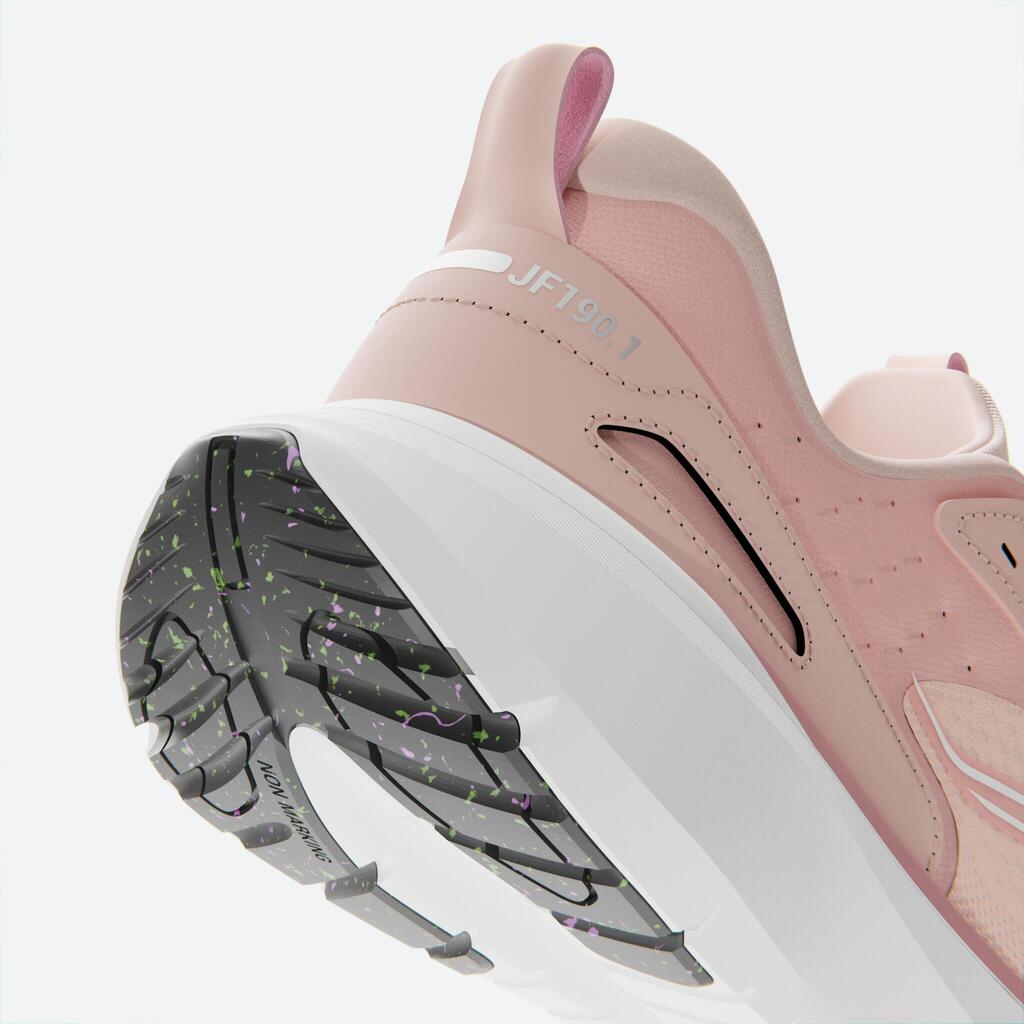 Chaussures de Running Femme, Kiprun Jogflow 190.1 Blanc Violet