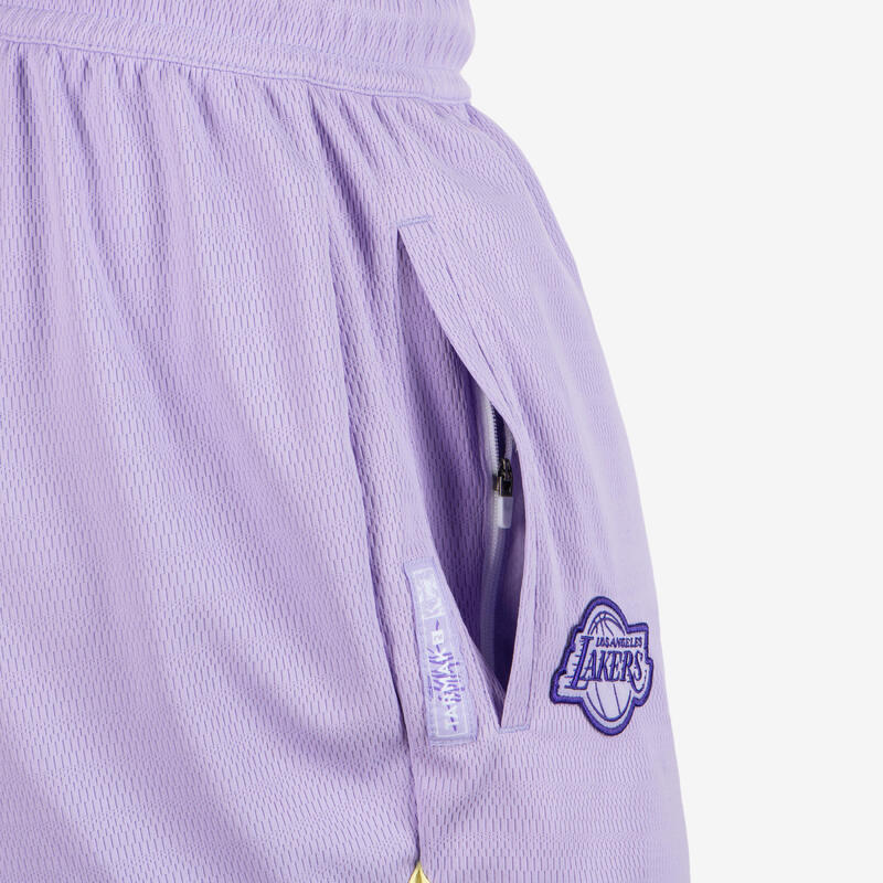 Basketbalshort voor heren/dames SH 900 NBA Lakers paars