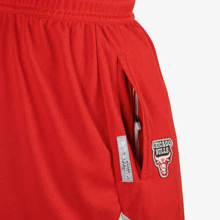 Visų lyčių krepšinio šortai „SH 900 AD - NBA Chicago Bulls“, raudoni