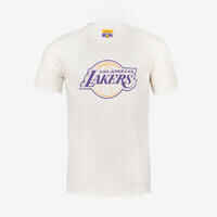 Camiseta de baloncesto NBA Lakers hombre/mujer -  TS 900 AD Blanco