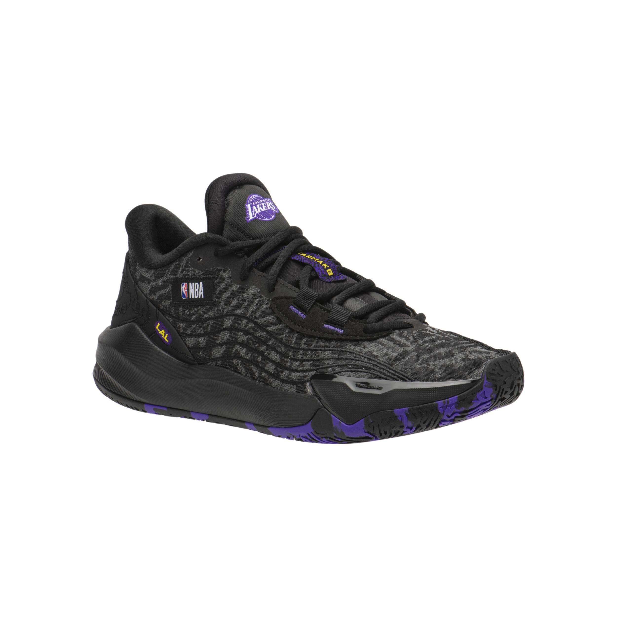 TARMAK Zapatillas de baloncesto NBA Lakers hombre/mujer -  FAST 900 LOW-1 Negro