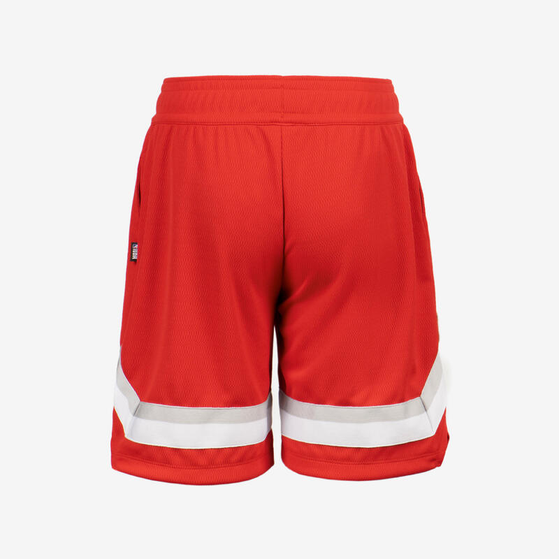 Basketbalshort voor kinderen SH 900 NBA Chicago Bull rood