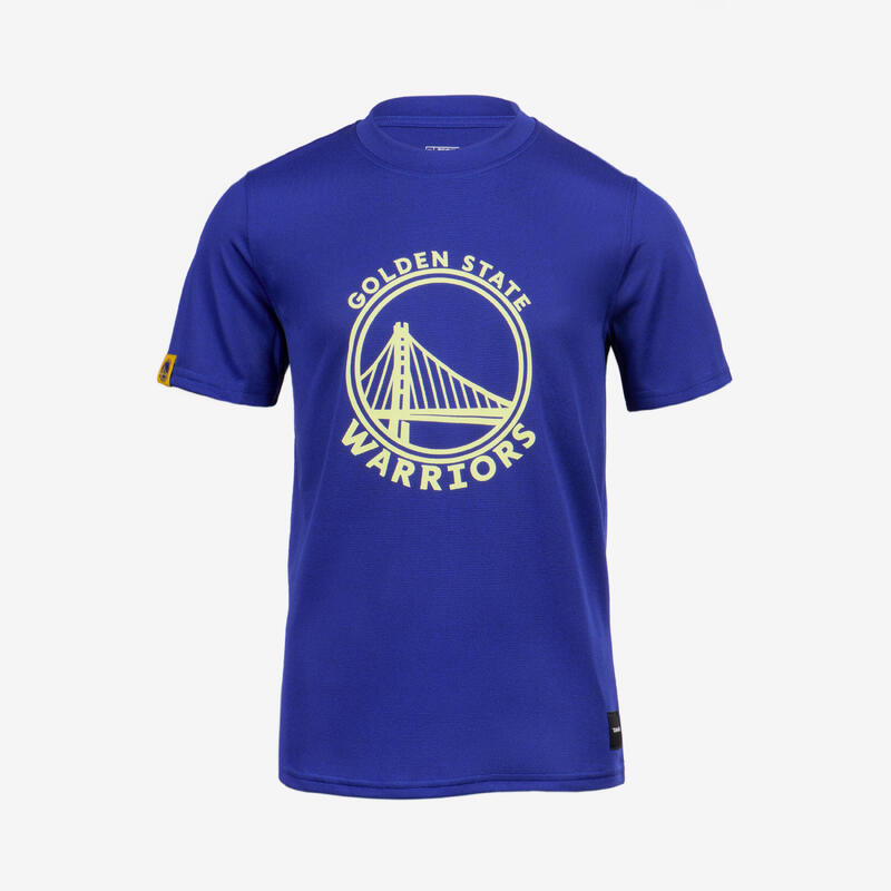 Kids' Basketball T-Shirt TS 900 NBA Warriors - Blue