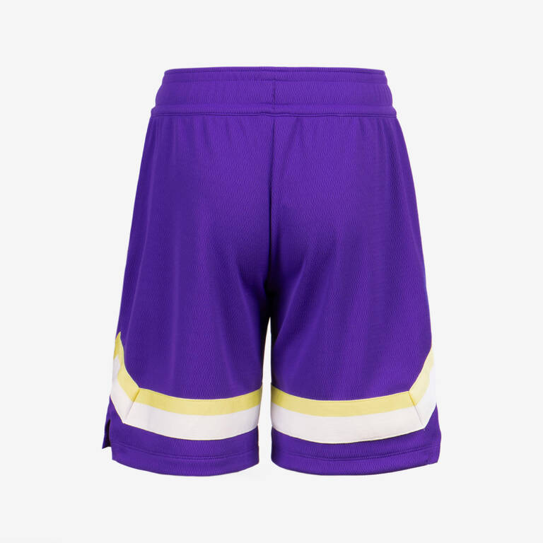 Kids' Basketball Shorts SH 900 NBA Lakers - Purple