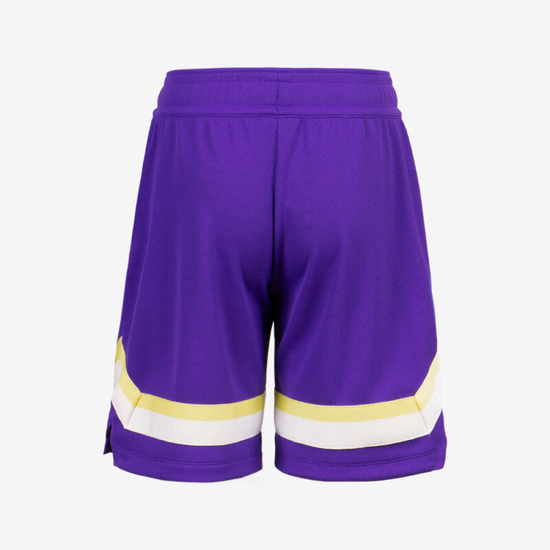 Șort de baschet NBA Lakers SH900 Mov Copii