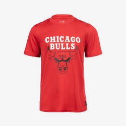 អាវយឺតបាល់បោះកុមារ TS 900 NBA Chicago Bulls - ក្រហម