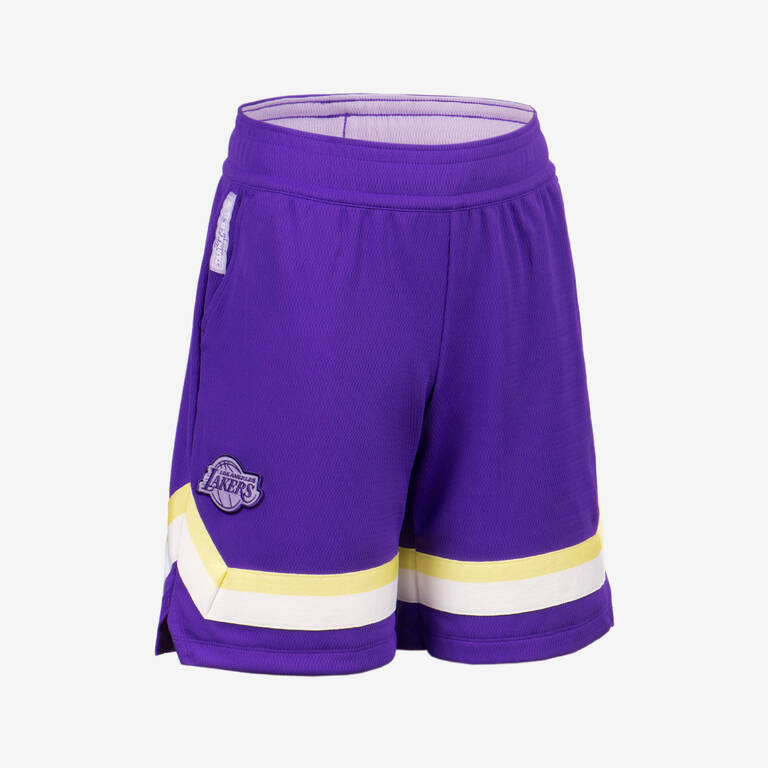 Kids' Basketball Shorts SH 900 NBA Lakers - Purple