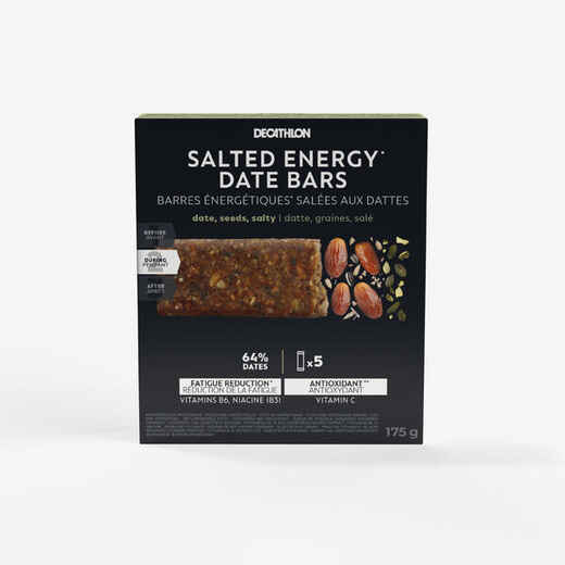 
      Date-flavoured savoury energy bar with seeds - 5 x 35 g
  