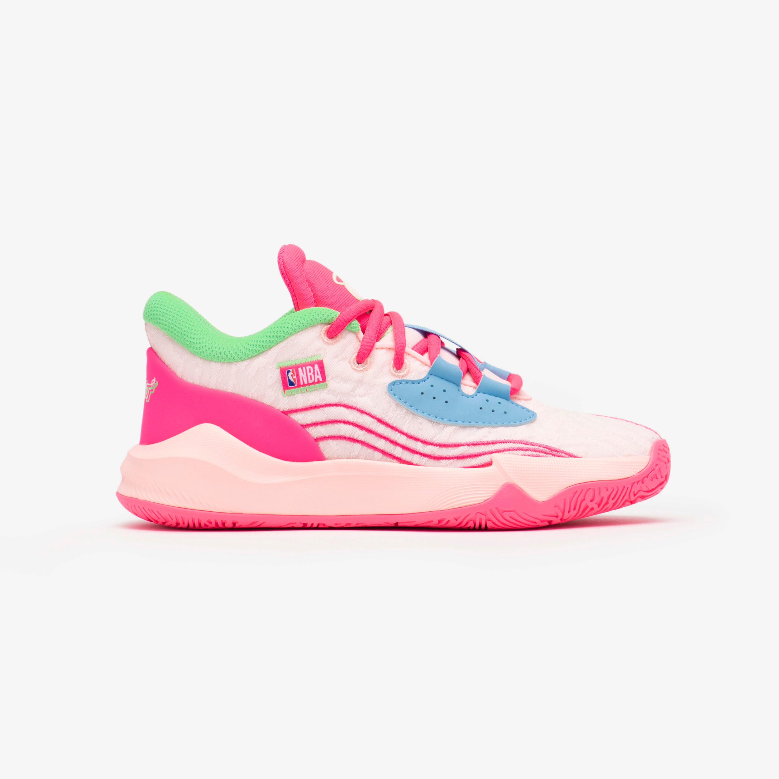 TARMAK Kids' Basketball Shoes NBA Miami Heat Fast 900 Low-1 - Pink