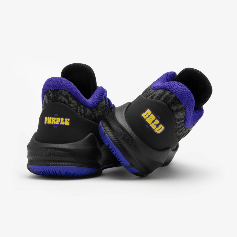 Botas de Basquetebol Criança NBA Lakers FAST 900 LOW-1 Preto