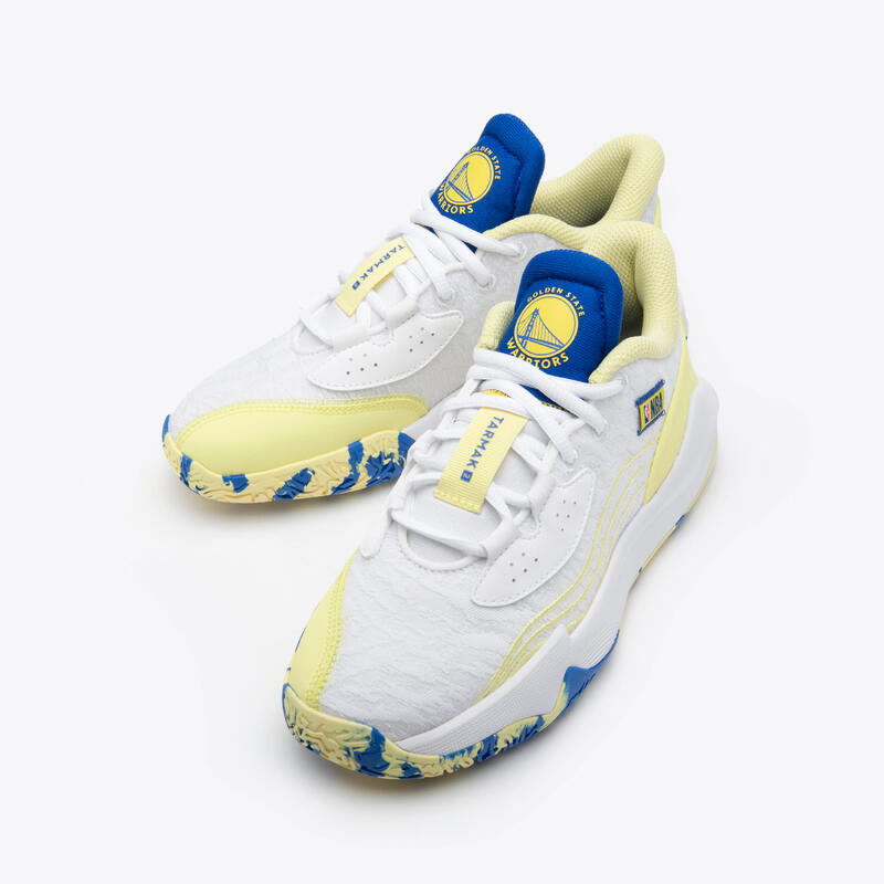 Buty do koszykówki dla dzieci Tarmak NBA Fast 900 Low-1 Warriors 