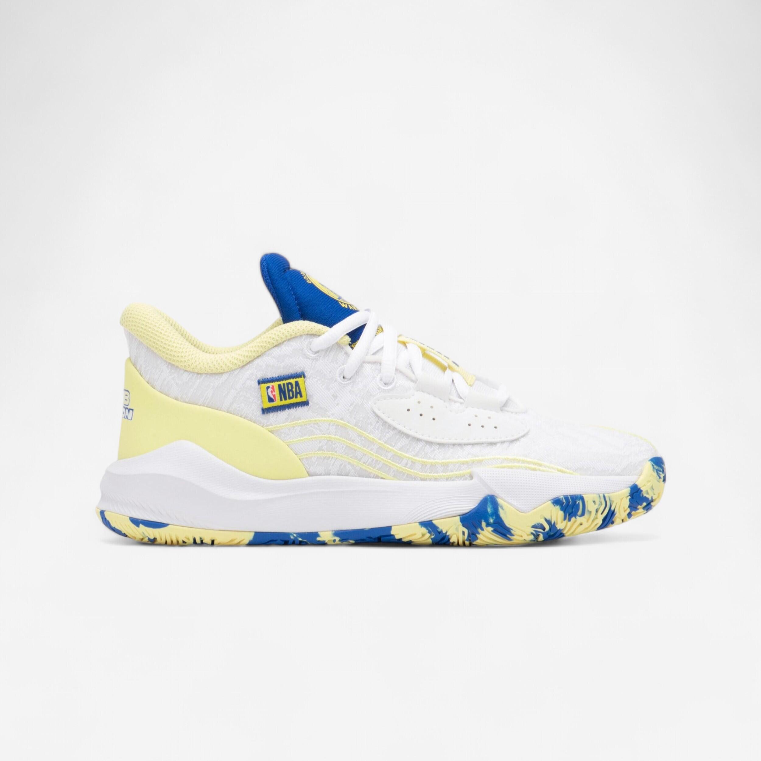 Scarpe da basket per bambini NBA Warriors - FAST 900 LOW-1 Bianco