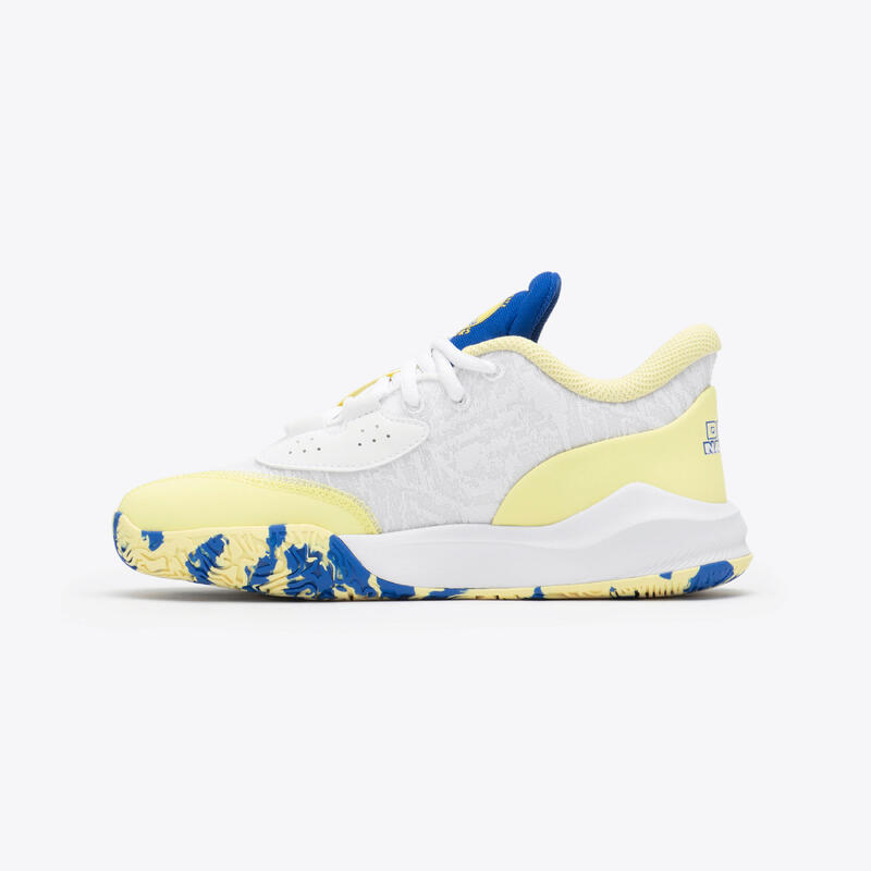 Ghete Baschet NBA Warriors FAST 900 LOW-1 Alb Copii 