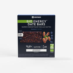 Barres de dattes énergétiques bio et sans gluten myrtille x6