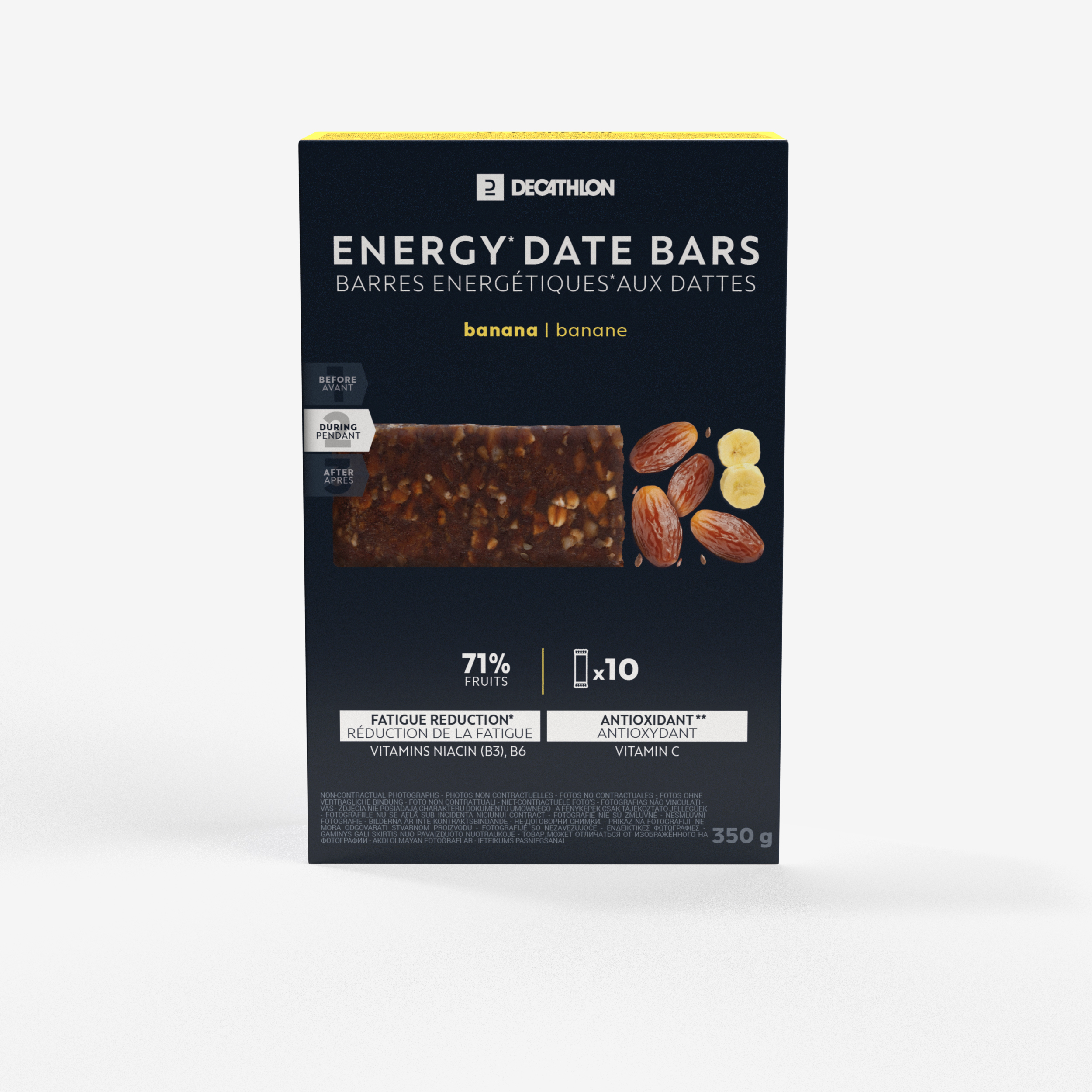 Barre énergétique aux dattes et à la banane 10x35gr - Decathlon