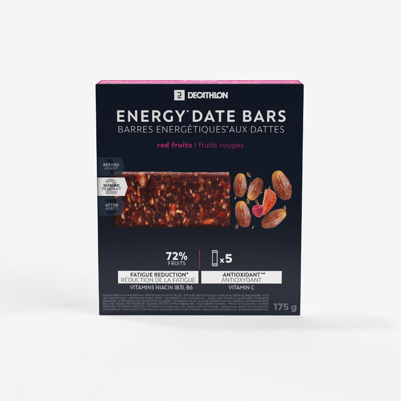 Barrita energética de dátiles y frutos rojos 5x35 g 