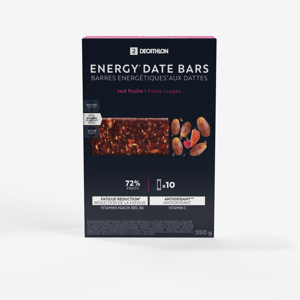 Datli ja marjasegu energiabatoonid, 10 × 35 gr