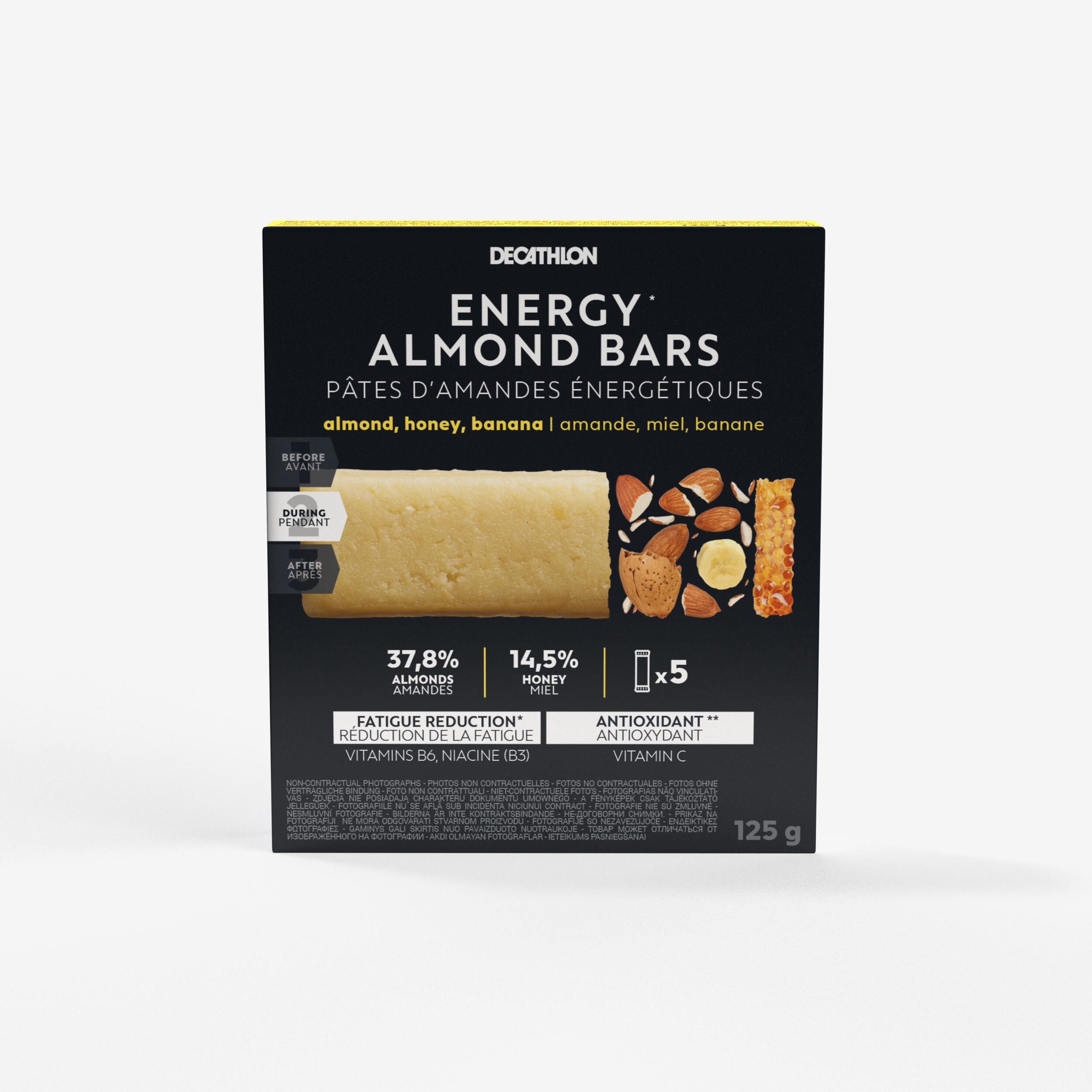Decathlon - Barre Energetique Pate D'amande Banane 5x25g - Pâte D'amande - Nutrition Et Soin - - Taille Unique - Decathlon