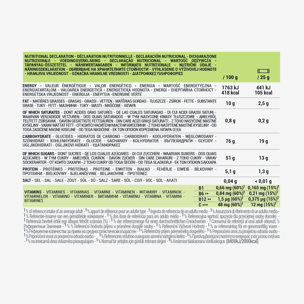 ENERGY BAR 5X25 G - NOUGAT