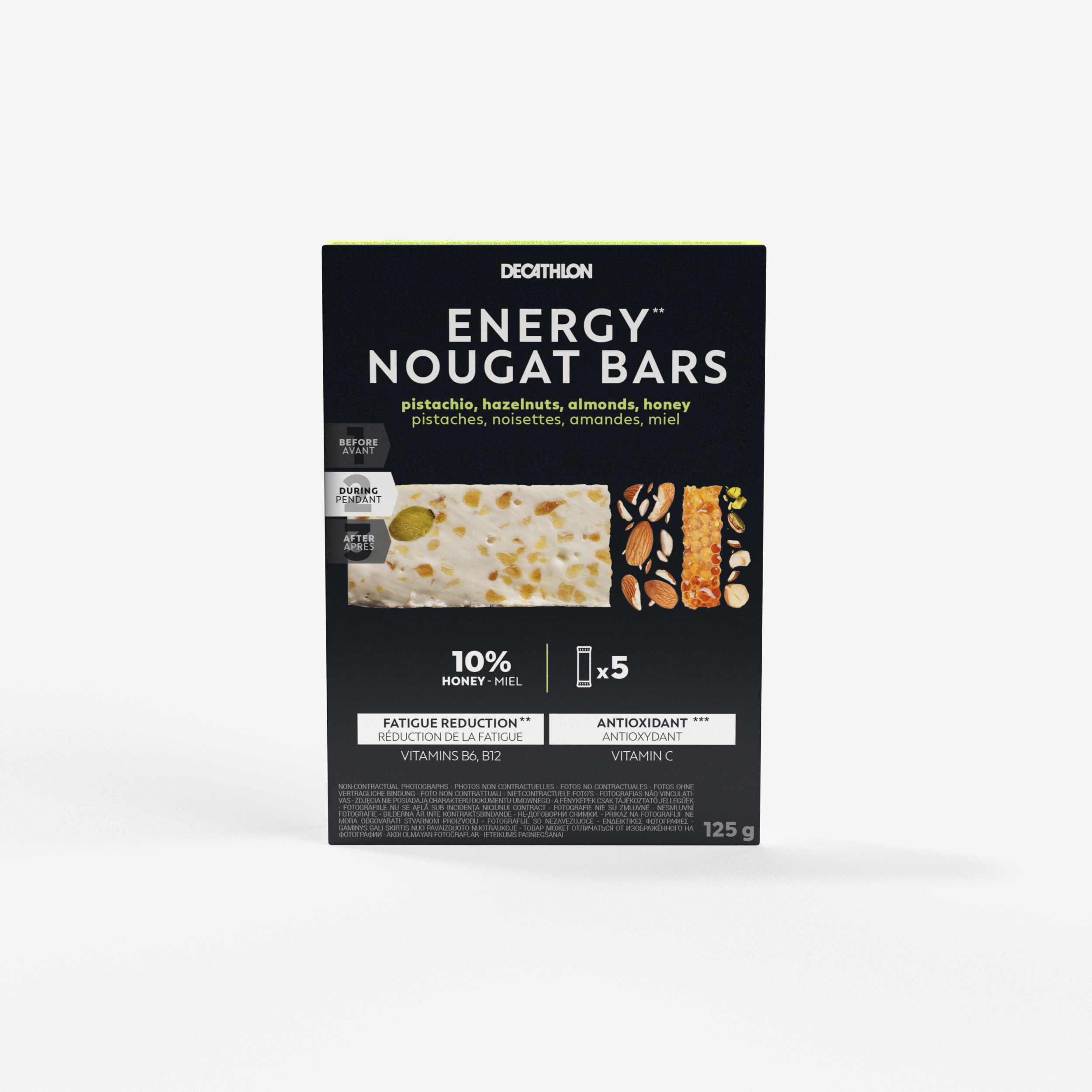Nougat énergétique 5x25g - Santé - Decathlon- Clubs - Entreprises - Collectivités - Associations