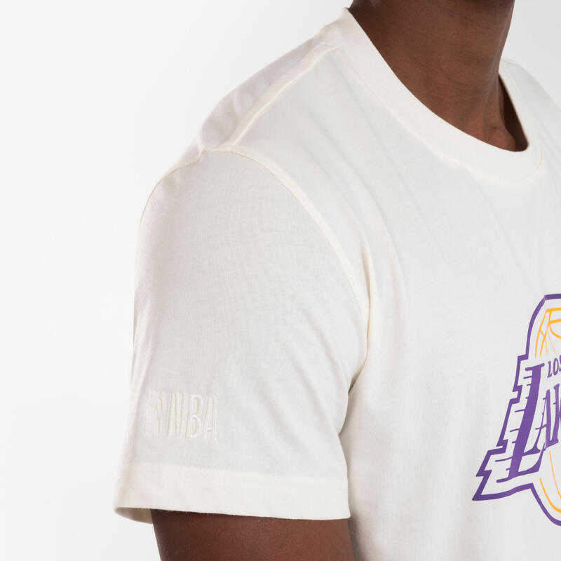 T-shirt de Basquetebol NBA Lakers Adulto TS 900 Branco