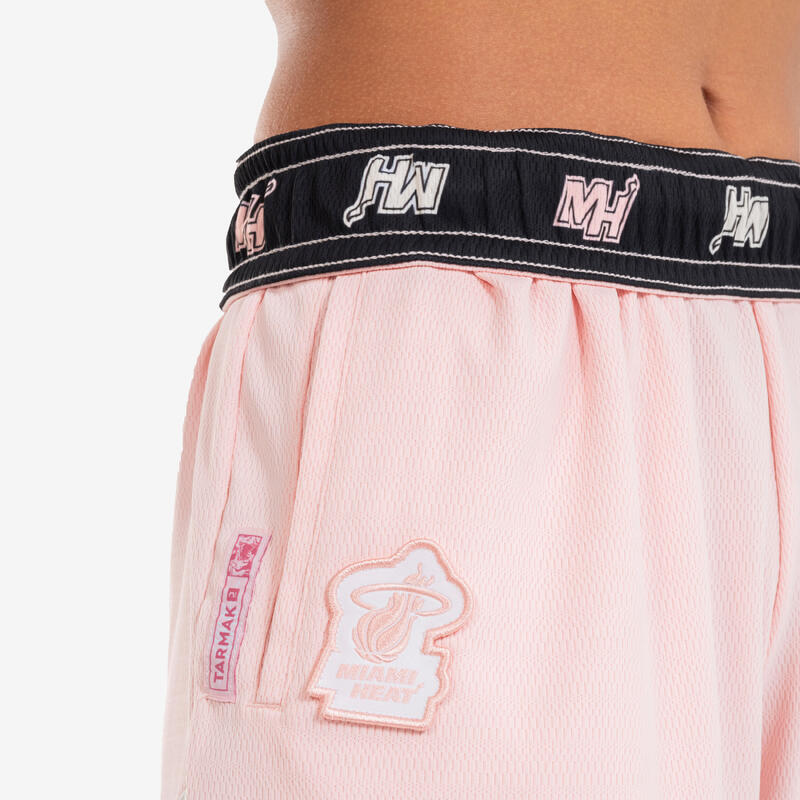 Basketbalshort voor heren/dames SH 900 NBA Miami Heat paars