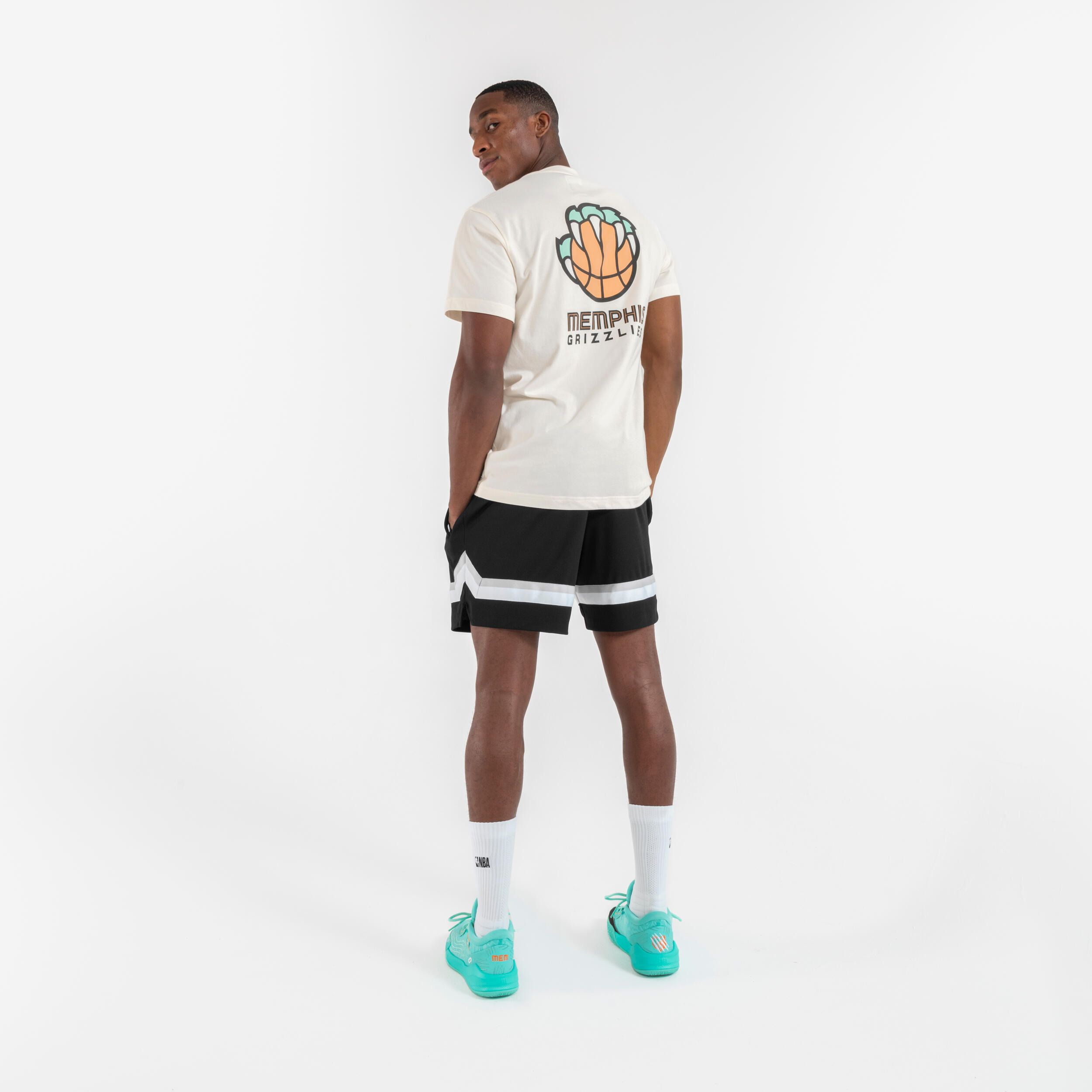 Unisex Basketball T-Shirt 900 AD - NBA Grizzlies/White 5/8