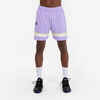 Kratke hlače za košarku SH 900 NBA Lakers ljubičaste