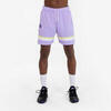 Basketbalshort voor heren/dames SH 900 NBA Lakers paars