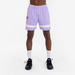 Short de basketball NBA Lakers homme/femme - SH 900 AD Violet