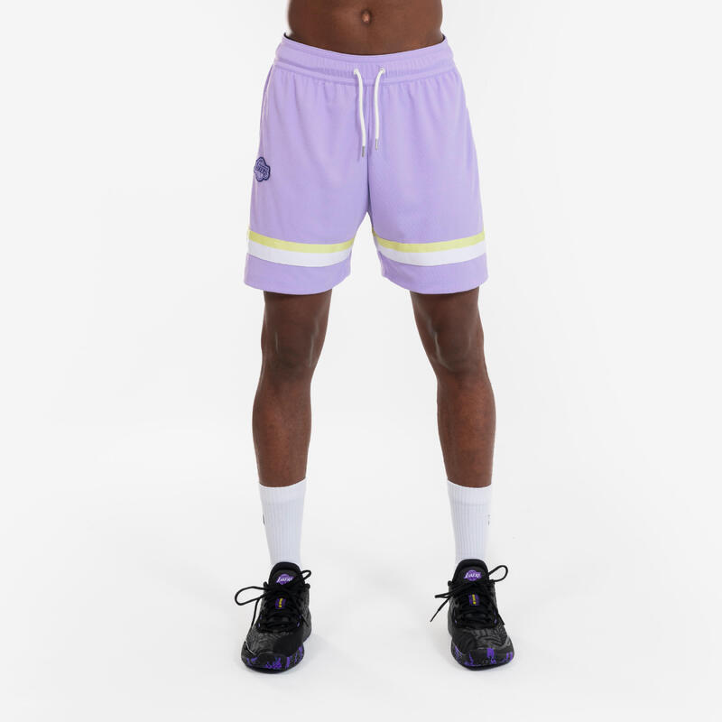 LA Lakers basketbalshort heren/dames SH 900 NBA paars