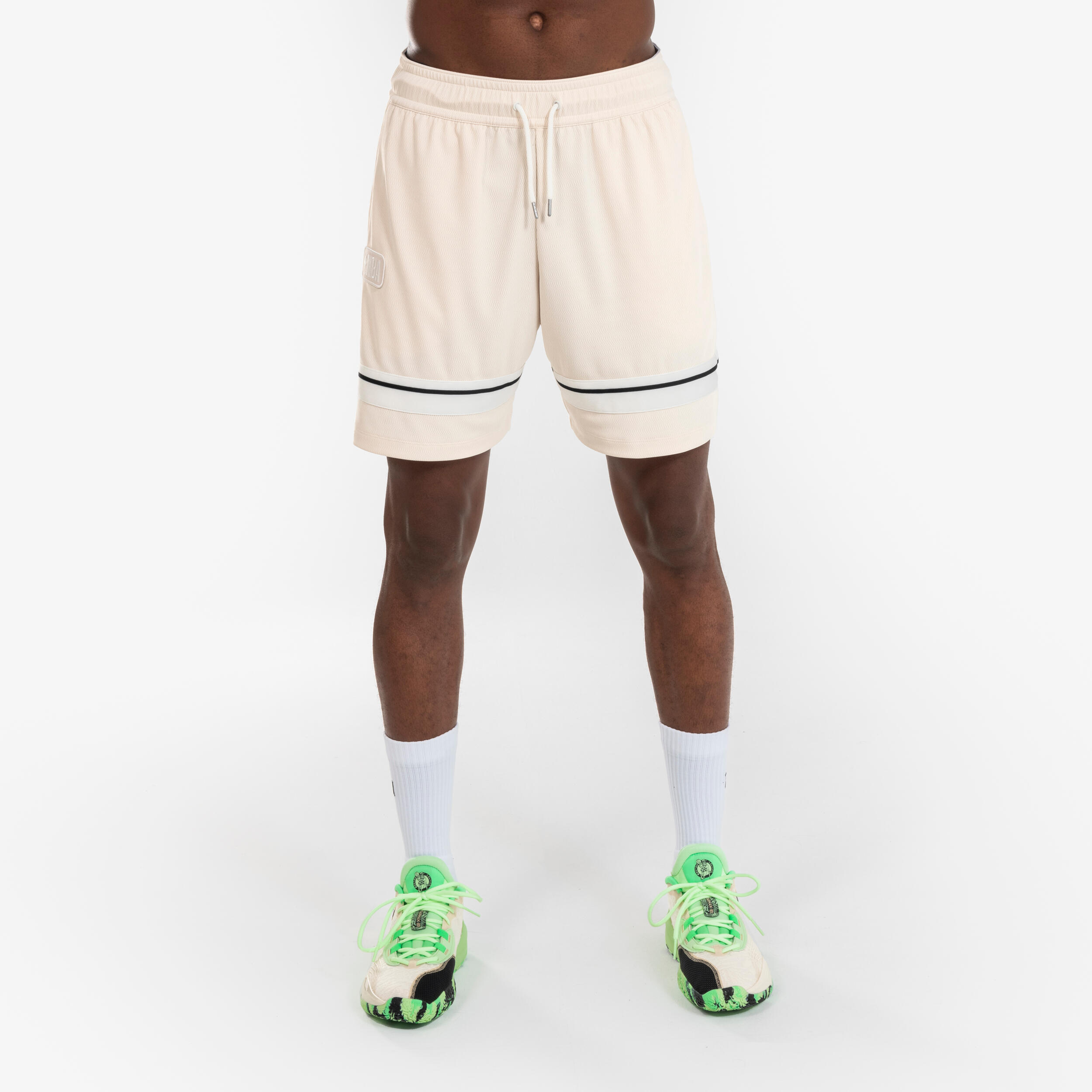 Men's/Women's NBA basketball shorts - SH 900 AD Beige