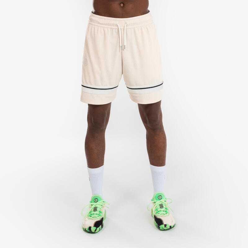 Unisex Basketball Shorts 900 NBA - Beige