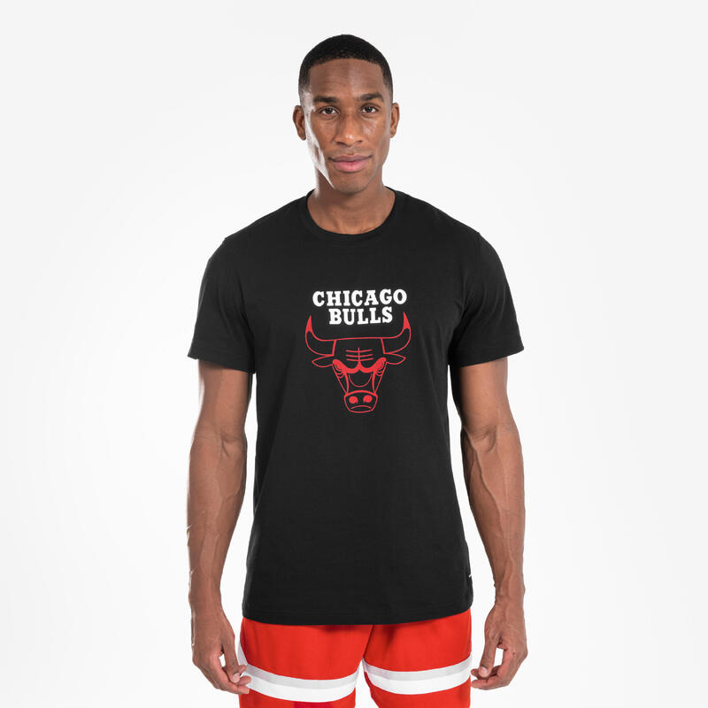 Yetişkin Siyah Spor Tişörtü NBA Chicago Bulls TS 900 - Basketbol 